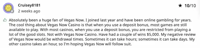 What Canadian readers Learn from Vegasnow Casino Review by Askgamblers 10/10