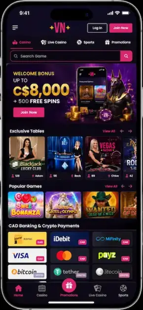 Vegasnow Mobile App - A Closer Look at What players Get from the Mobile Version