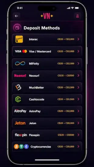 Vegasnow Mobile App - Making a Deposit - Quick Guide
